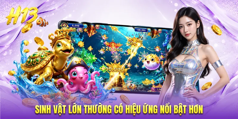 Sinh vật lớn thường có hiệu ứng nổi bật hơn